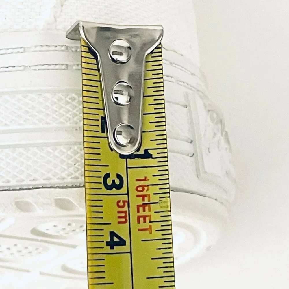 NWT 7.5 Blowfish Malibu White Platform No shoelace Laceless Memory foam Sneakers - Picture 10 of 12